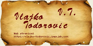 Vlajko Todorović vizit kartica